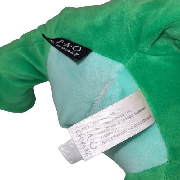 FAO Schwarz Plush Green Dragon Stuffed Animal Toy LED Lights Sound - Picture 12 of 16